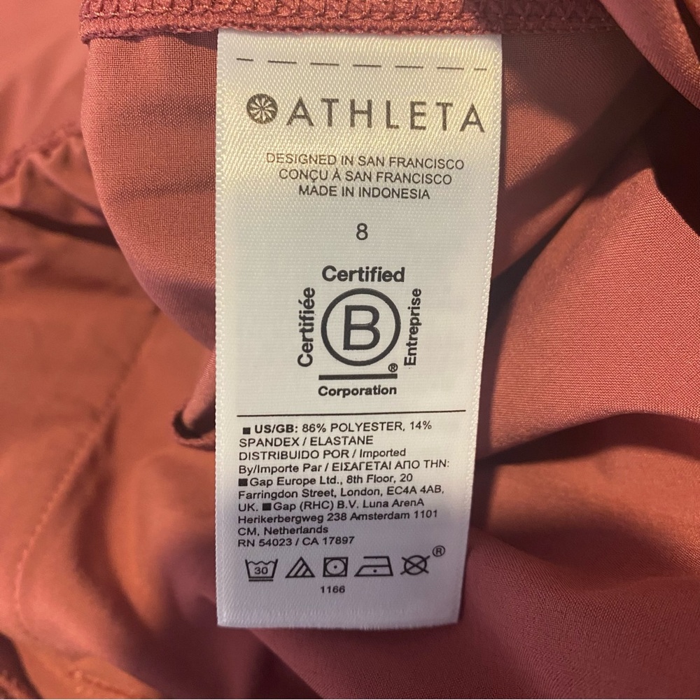 ATHLETA New Brooklyn Heights Wide Leg Trouser Pants Rose Pink Size 8 - Picture 14 of 14